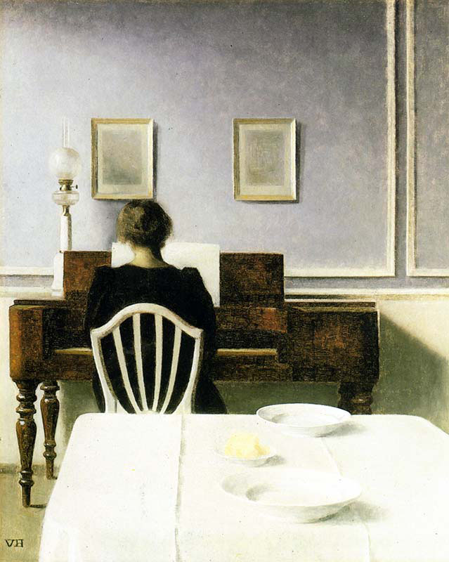 Interior with a Girl at the Clavier